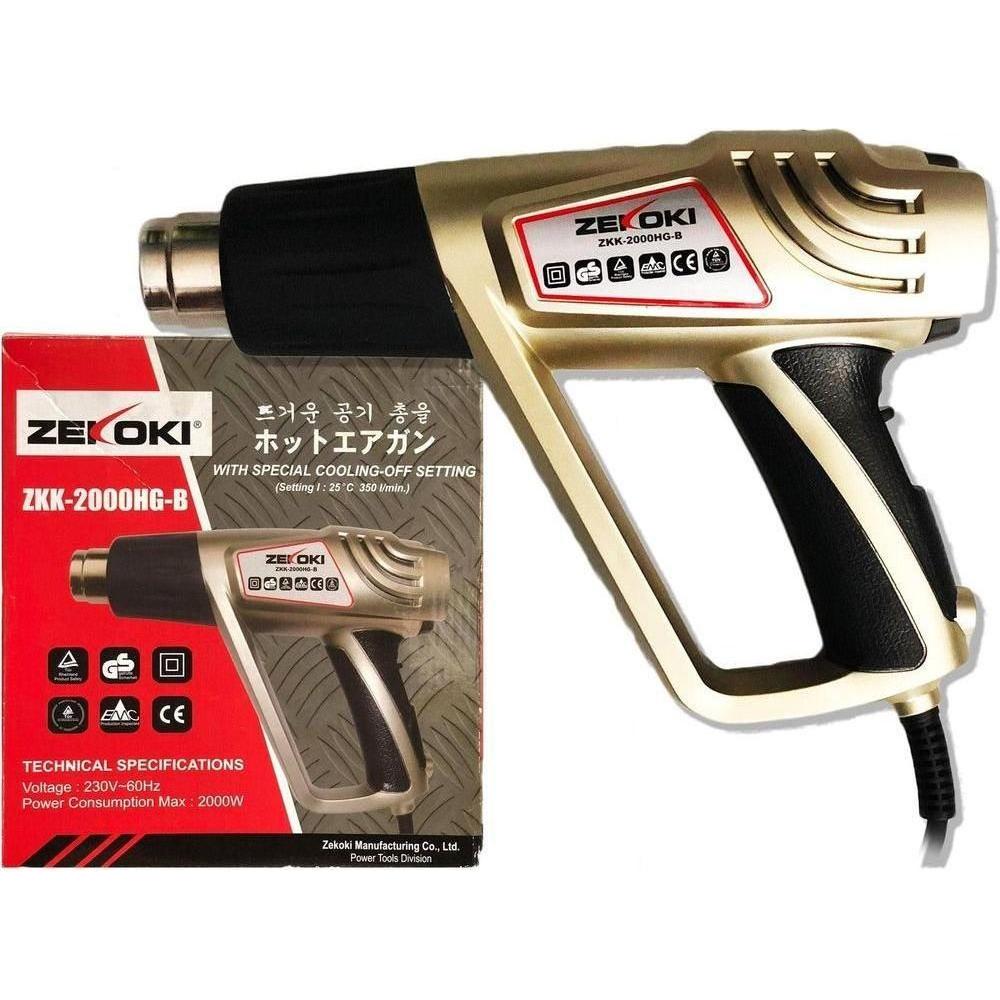 Zekoki ZKK-2000HG-B Hot Air Gun / Heat Gun - Goldpeak Tools PH Zekoki Zekoki ZKK-2000HG-B Hot Air Gun / Heat Gun - Goldpeak Tools PH Zekoki
